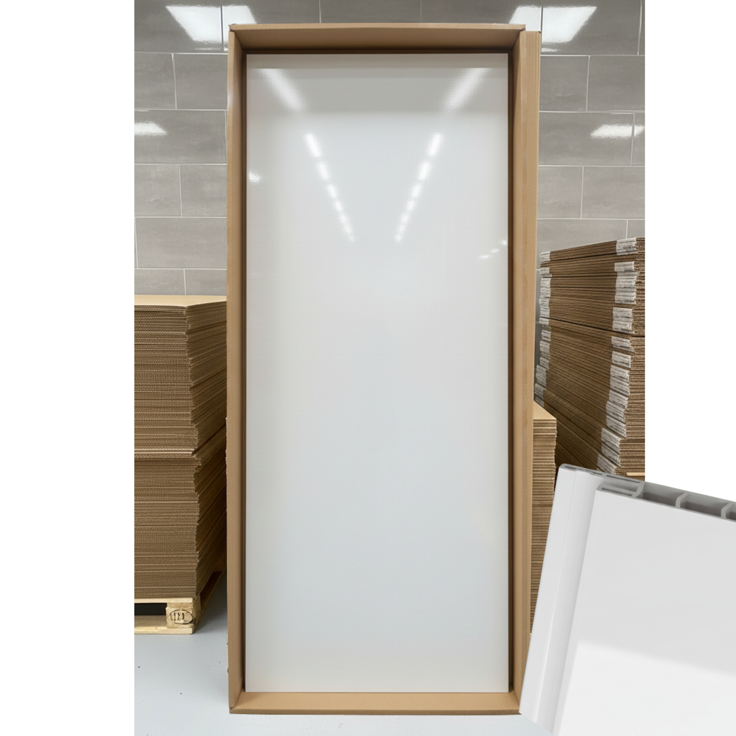 10mm White Matt PVC Shower Panel | 1000mm x 2400mm | Waterproof Wall Cladding