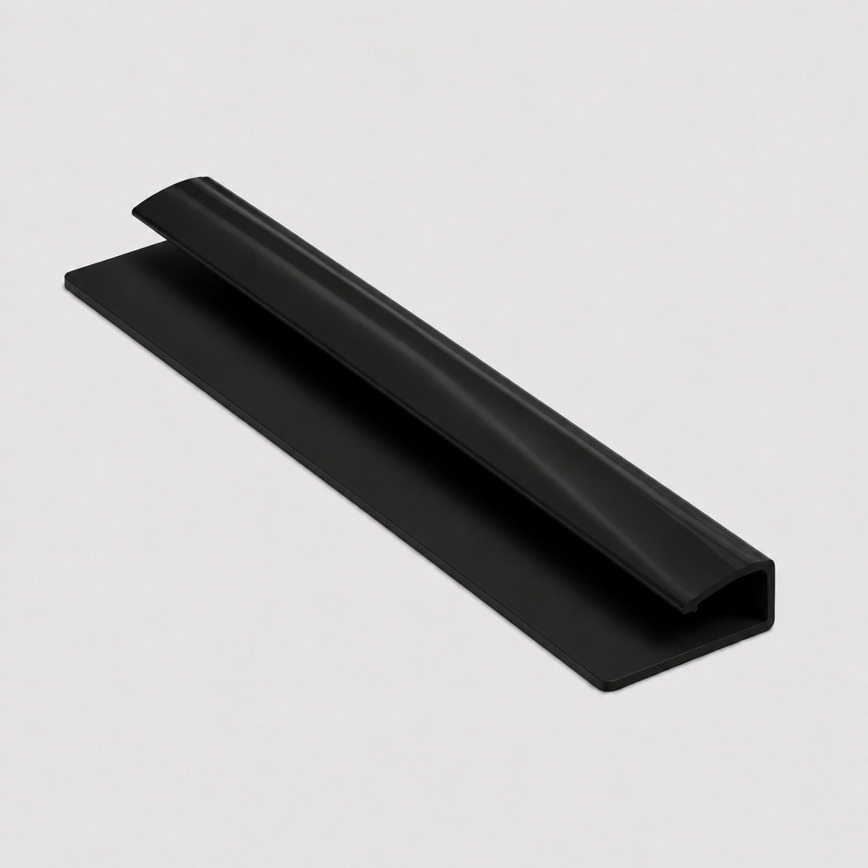 End cap PVC wall panel trim 10mm - black