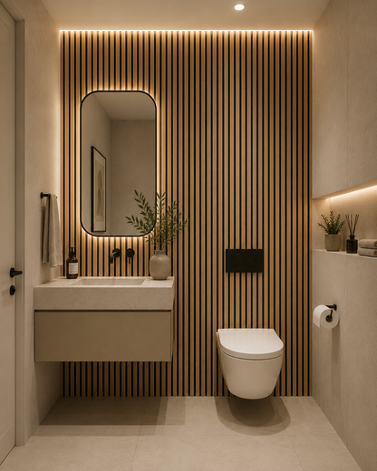 Acoustic Wall Panel | Natural Oak | 2400mm x 600mm x 21mm | 1.44m² | Single Panel