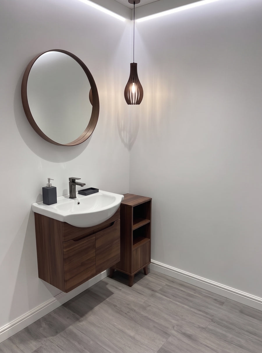 White Matt PVC bathroom wall panel