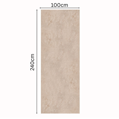 10mm Concrete Beige Matte PVC Shower Panel | 1000mm x 2400mm | Waterproof Wall Cladding