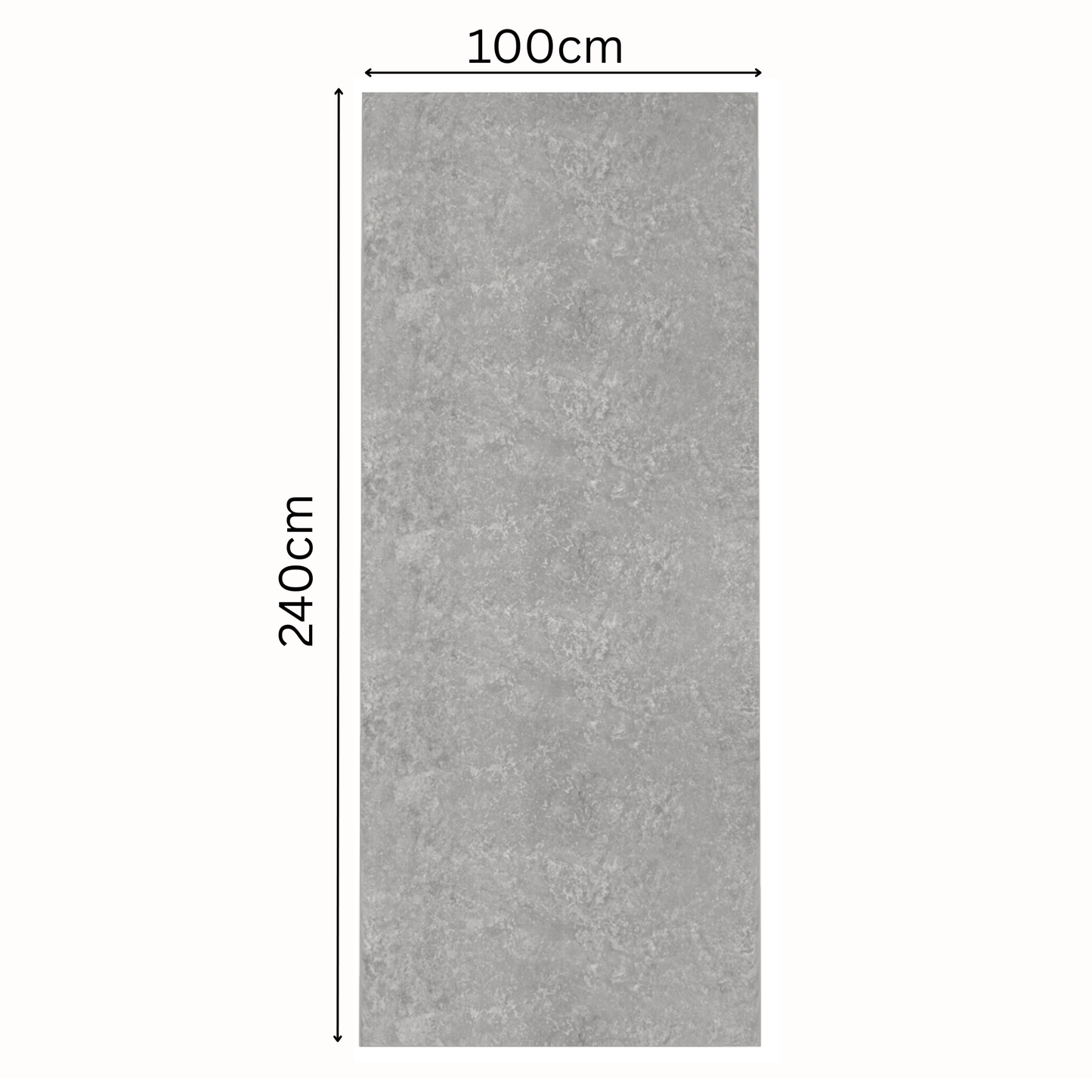 10mm Grey Concrete Marble Matt | 1000mm x 2400mm | Waterproof Wall Cladding