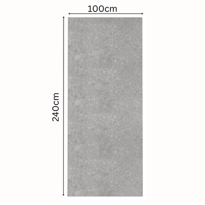 10mm Grey Concrete Marble Matt | 1000mm x 2400mm | Waterproof Wall Cladding