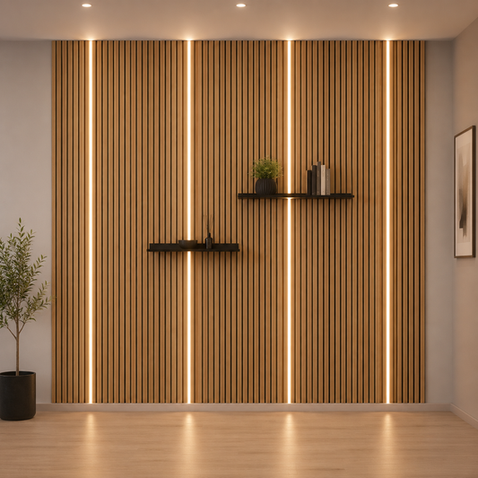 Acoustic Wall Panel LED Light Plug & Play with Remote Control