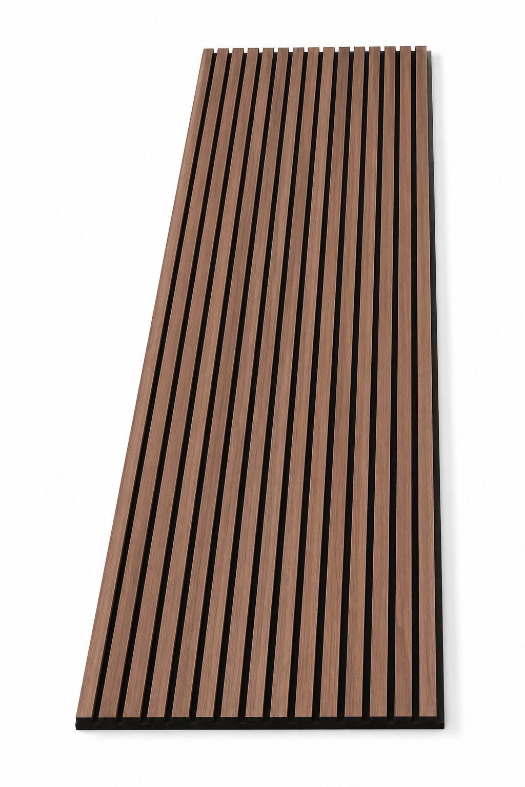 Walnut Acoustic Wall Panel | 2400×600mm | Real Wood Veneer