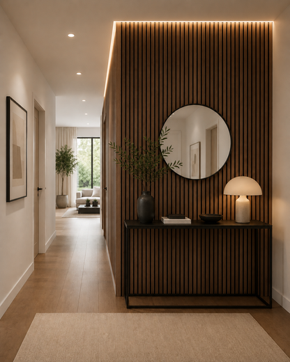 Acoustic Wall Panel | Walnut | 2400mm x 600mm x 21mm | 1.44m² | Single Panel