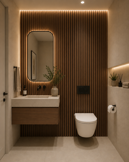 Acoustic Wall Panel | Walnut | 2400mm x 600mm x 21mm | 1.44m² | Single Panel