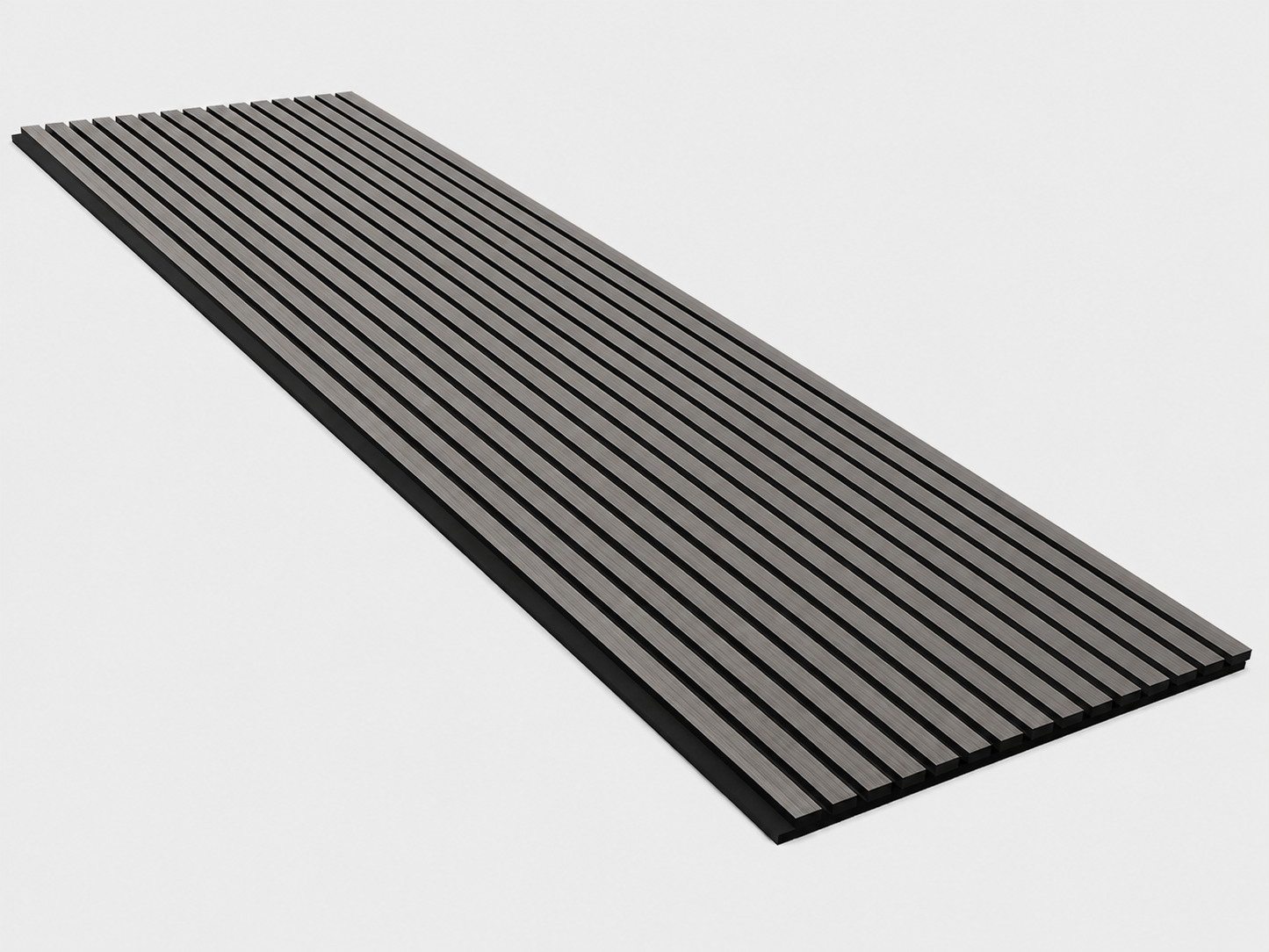 Grey Oak Acoustic Wall Panel | 2400×600mm | Real Wood Veneer