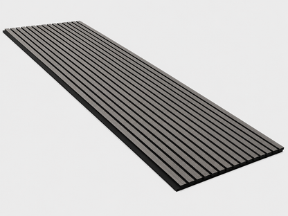 Grey Oak Acoustic Wall Panel | 2400×600mm | Real Wood Veneer