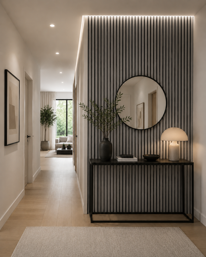 Acoustic Wall Panel | Grey Oak | 2400mm x 600mm x 21mm | 1.44m² | Single Panel