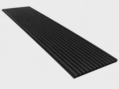 Black Oak Acoustic Wall Panel | 2400×600mm | Real Wood Veneer