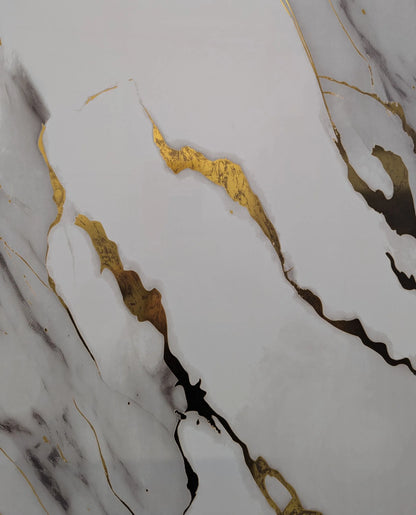 PVC Wall Panel Gold Marble – Waterproof Shower & Bathroom Wall Cladding 1000×2400mm Single Panel