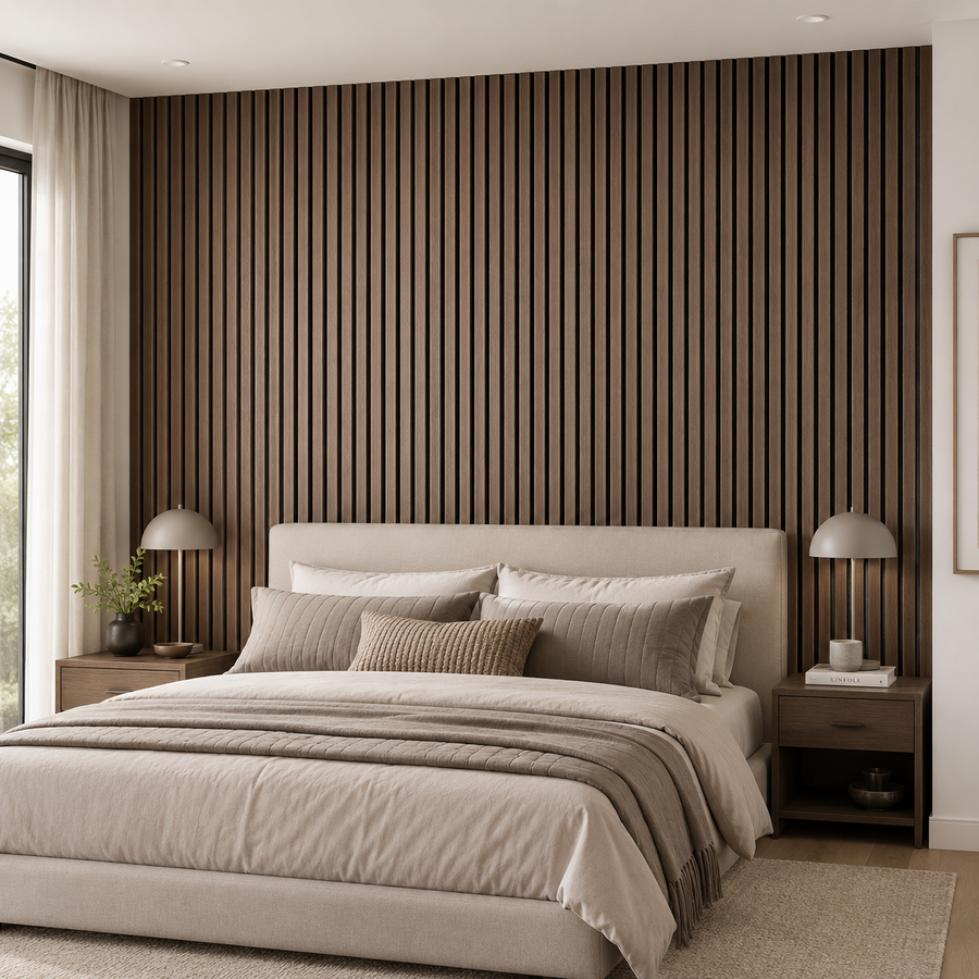 Smoke Oak acoustic wall panel