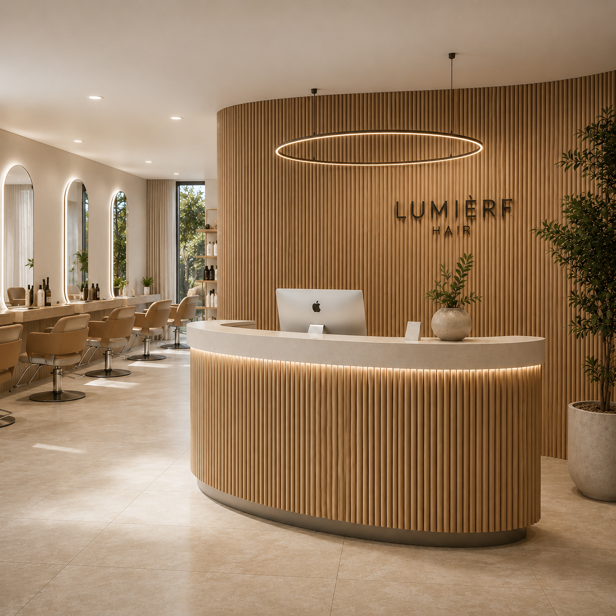 Half Round Natural Oak Acoustic Wall Panel | 2400×600mm