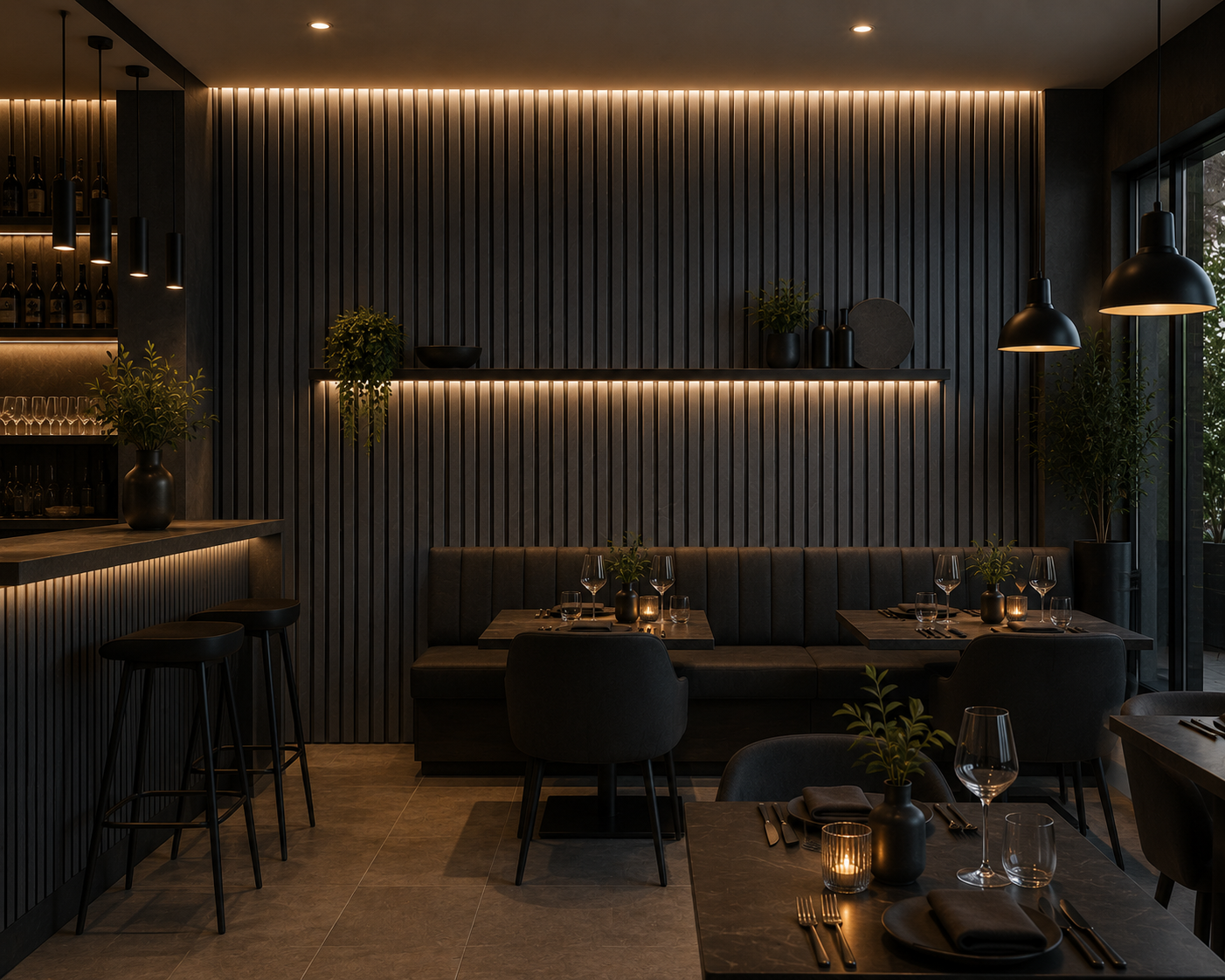 Acoustic Wall Panel | Grey Stone Effect | 2400mm x 600mm x 21mm | 1.44m² | Single Panel