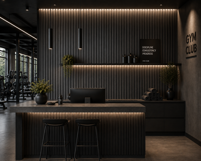 Acoustic Wall Panel | Grey Stone Effect | 2400mm x 600mm x 21mm | 1.44m² | Single Panel