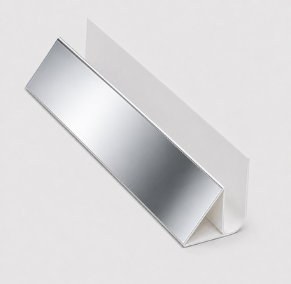 Coving PVC wall panel trim 5mm - chrome