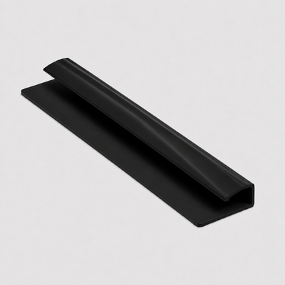 End cap PVC wall panel trim 10mm - black