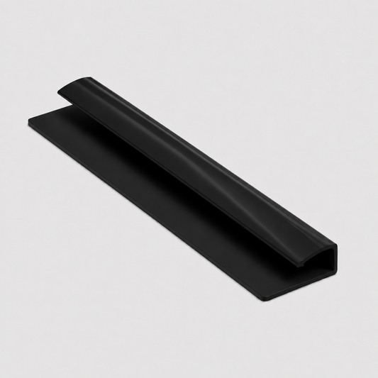End cap PVC wall panel trim 10mm - black