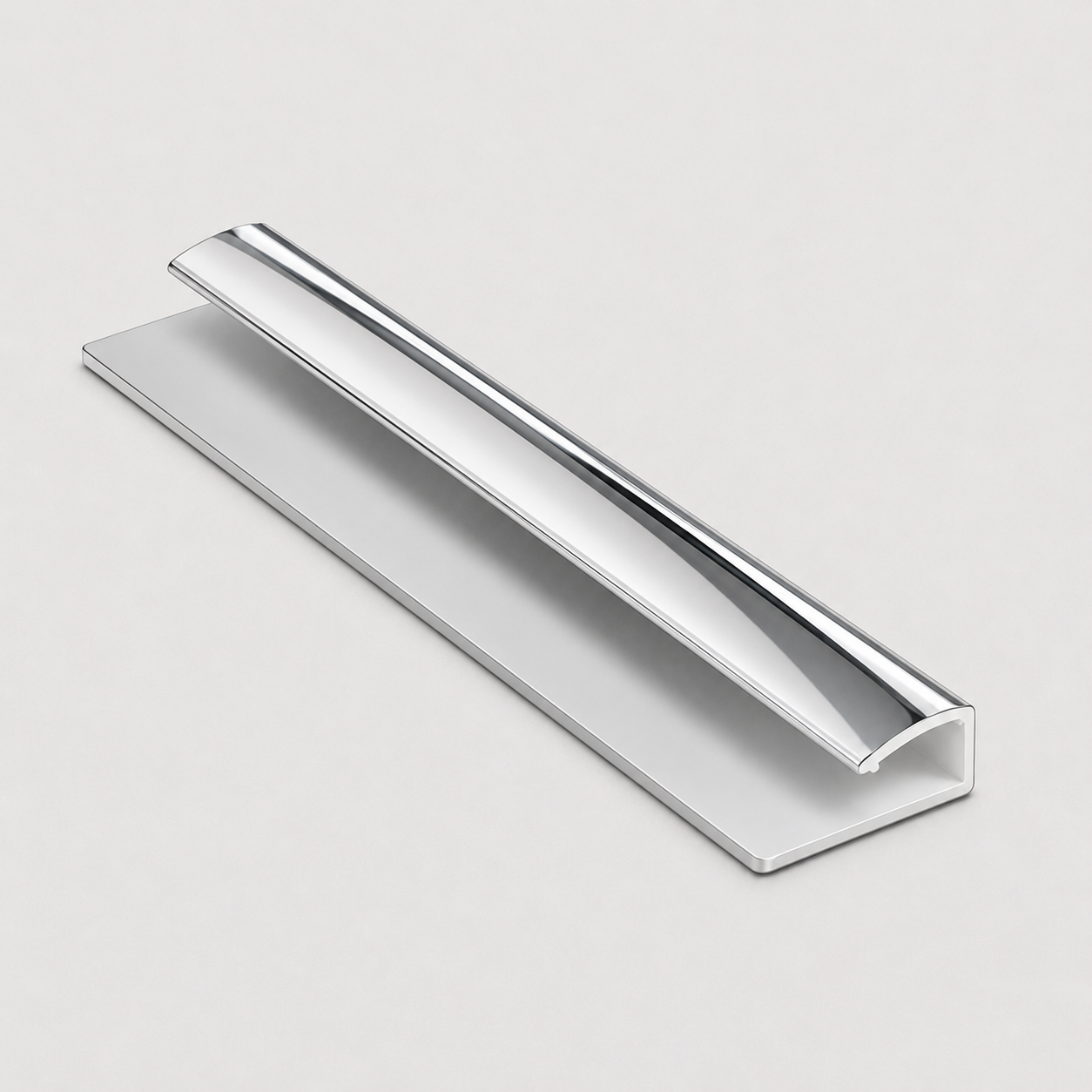 End cap PVC wall panel trim 5mm - chrome