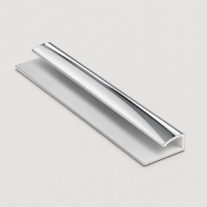 End cap PVC wall panel trim 5mm - chrome