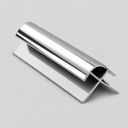External corner PVC wall panel trim 5mm - chrome
